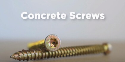 An Introduction To Concrete Screws